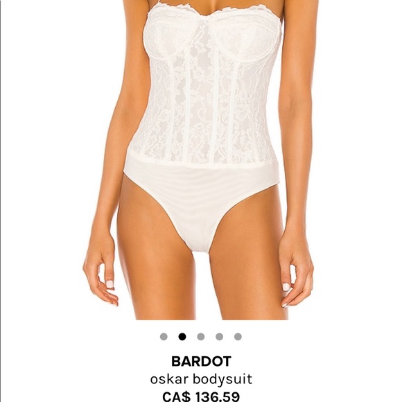 Bardot Oskar Bodysuit. Orchard White US SIZE 8. - Picture 2 of 6